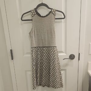 LOFT Black and White Dress